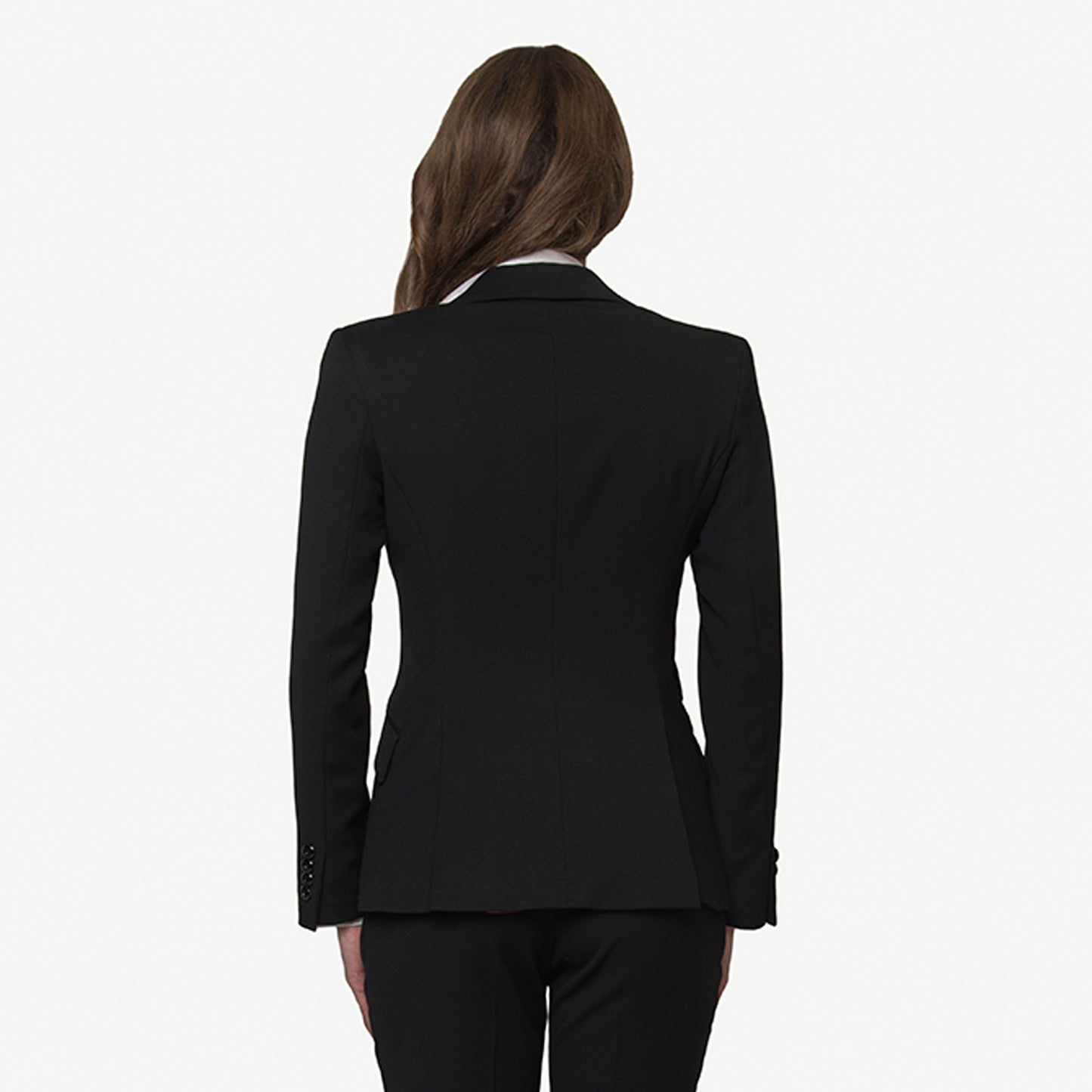 BLACK WOOL CREPE JACKET