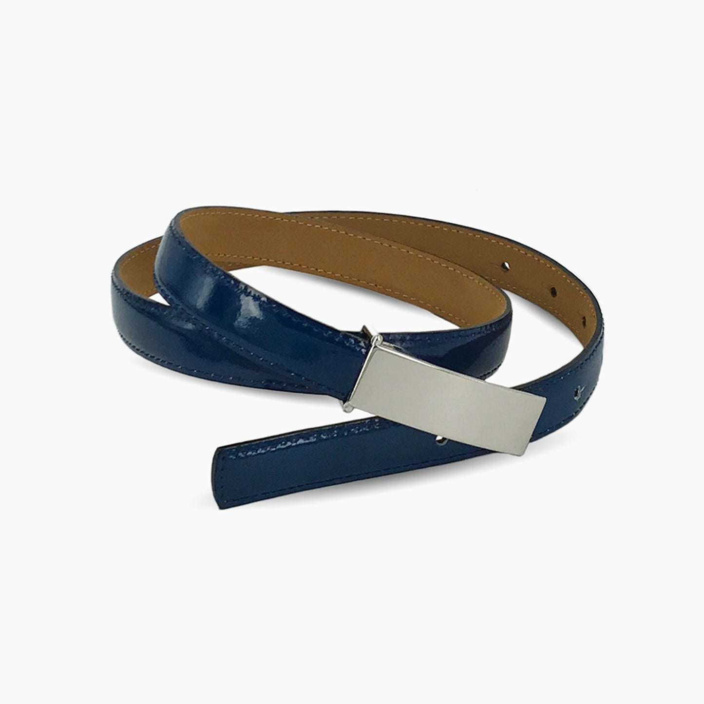 COBALT LEATHER BELT