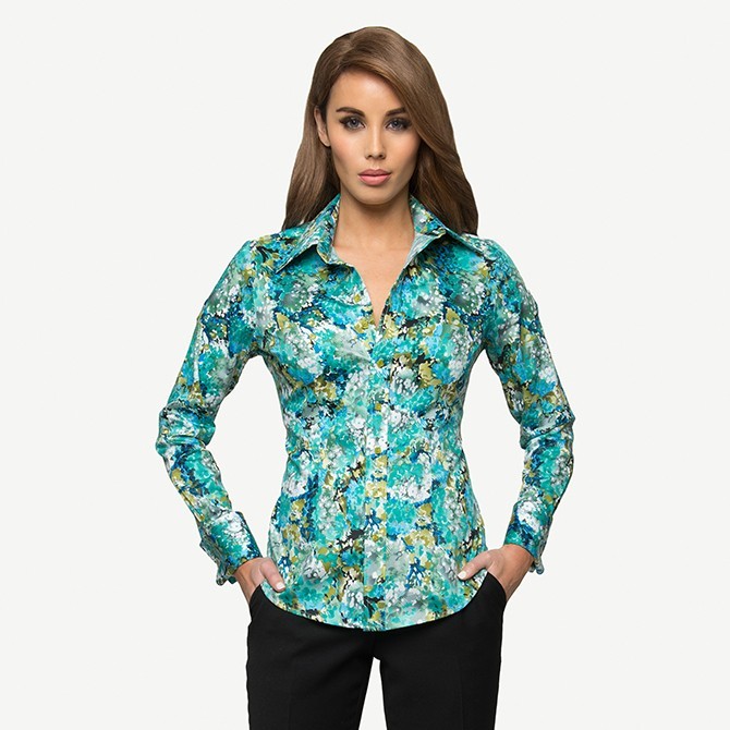 GREEN PARADISO COTTON SHIRT