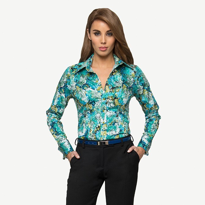 GREEN PARADISO COTTON SHIRT