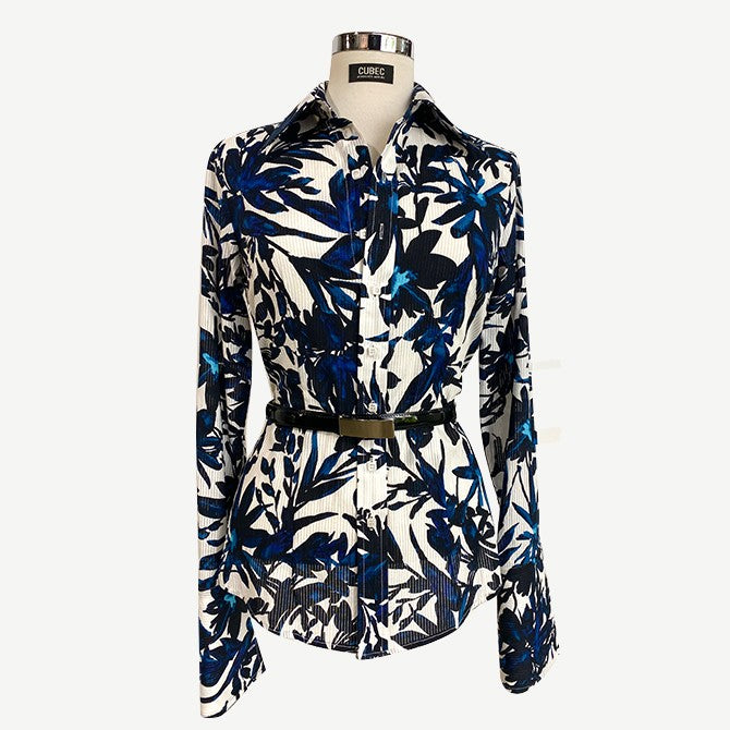 INK LEAF COTTON SHIRT