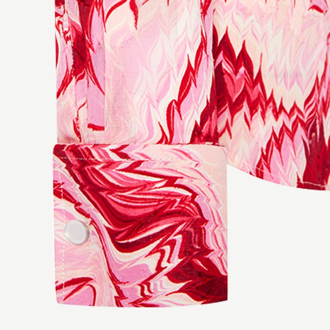 PINK FLAME COTTON SHIRT