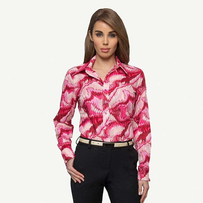 PINK FLAME COTTON SHIRT