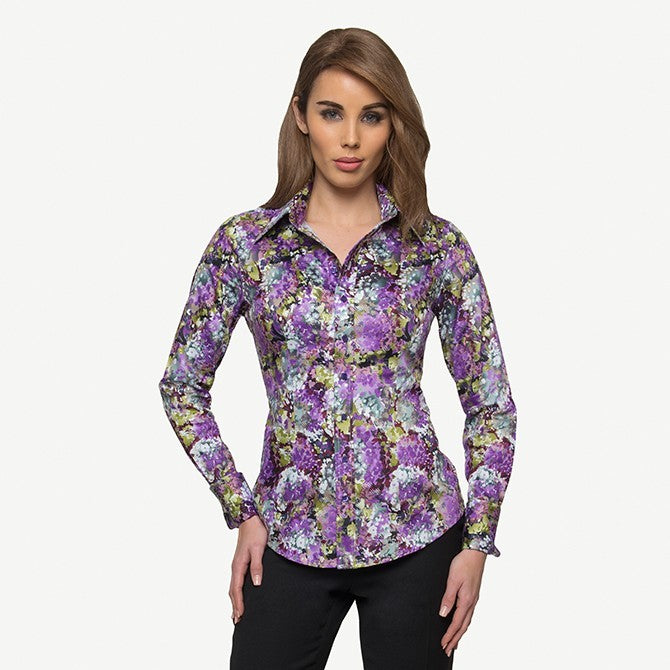 PURPLE PARADISO COTTON SHIRT