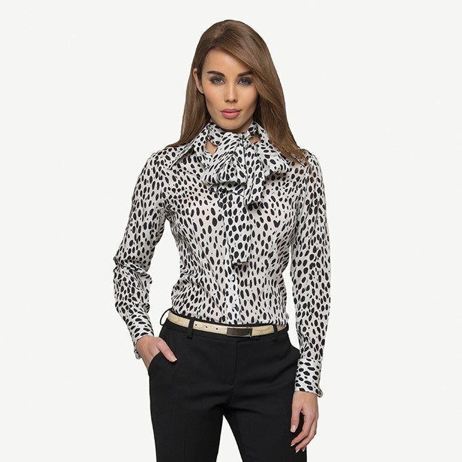 SPOT SILK SHIRT