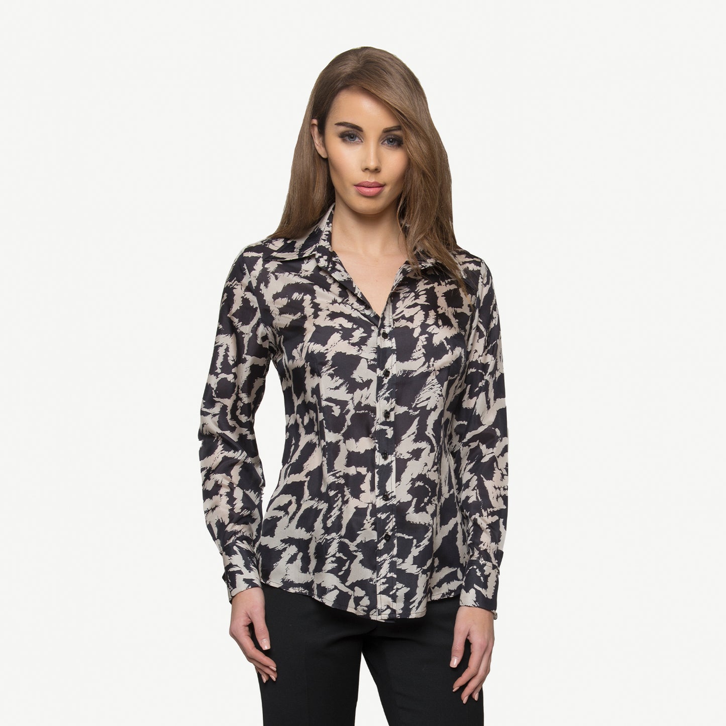 BRUSH SILK BLOUSE