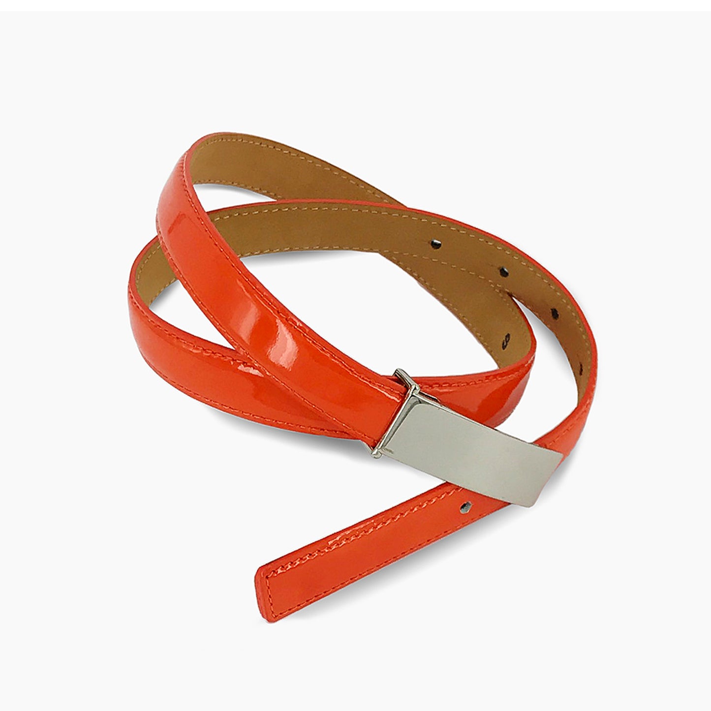 ORANGE LEATHER BELT