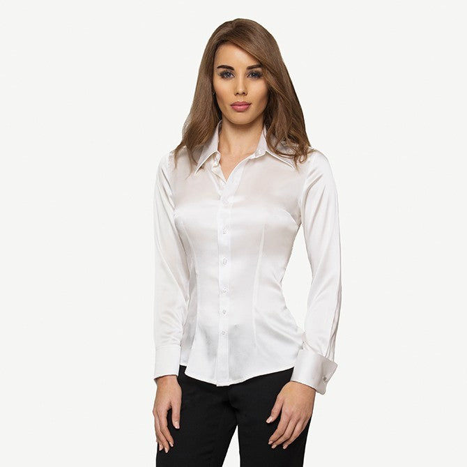 IVORY SILK SHIRT