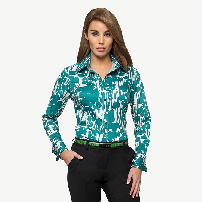 JADE POPPY COTTON SHIRT