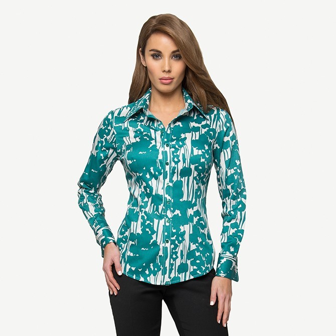 JADE POPPY COTTON SHIRT