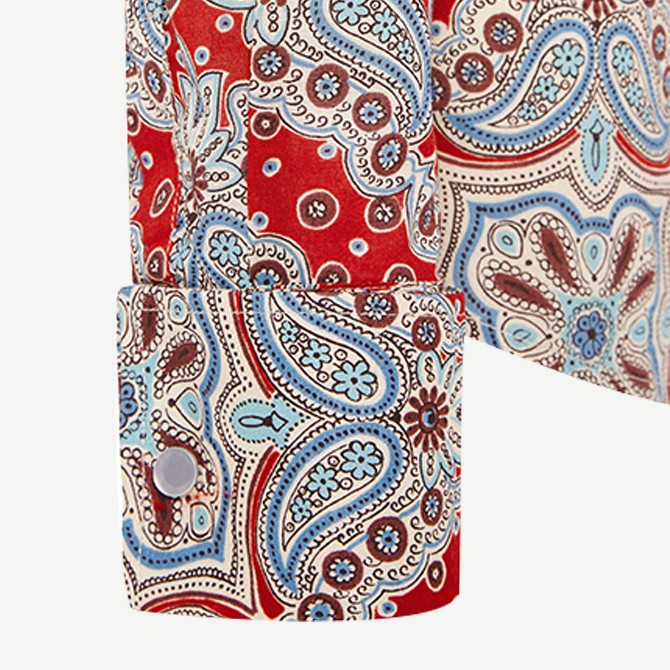 RED CARNIVAL COTTON SHIRT