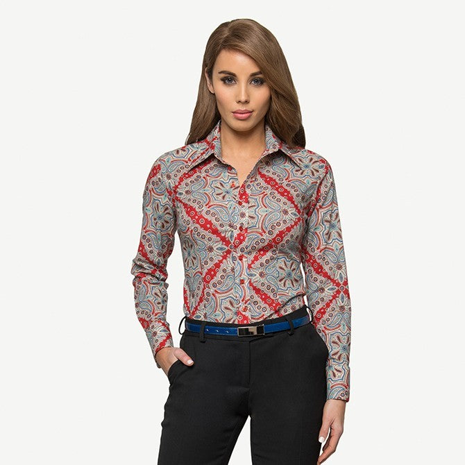 RED CARNIVAL COTTON SHIRT